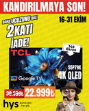 TCL 55" 140 Ekran 4K QLed Google TV - 55P79K