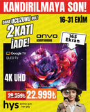 Onvo 165 Ekran - 65" QLED TV 650VF5000AQ