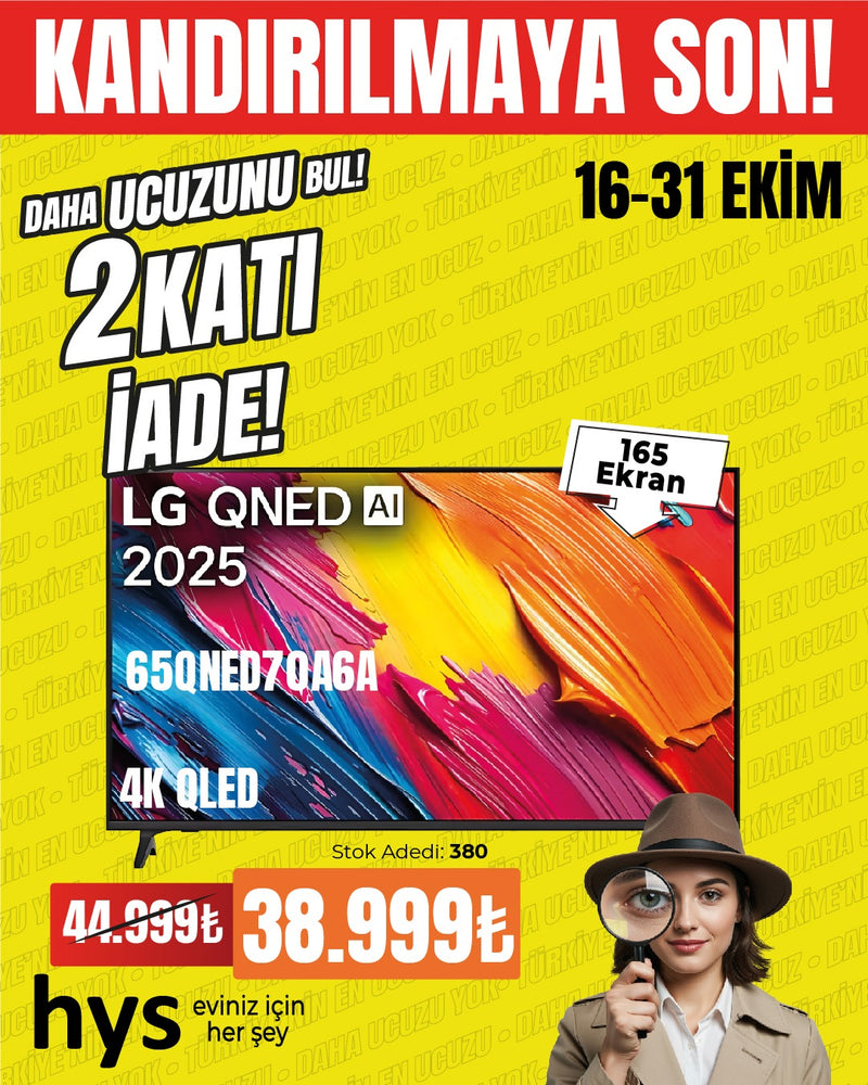 LG QNED AI 2025 65" 165 Ekran TV