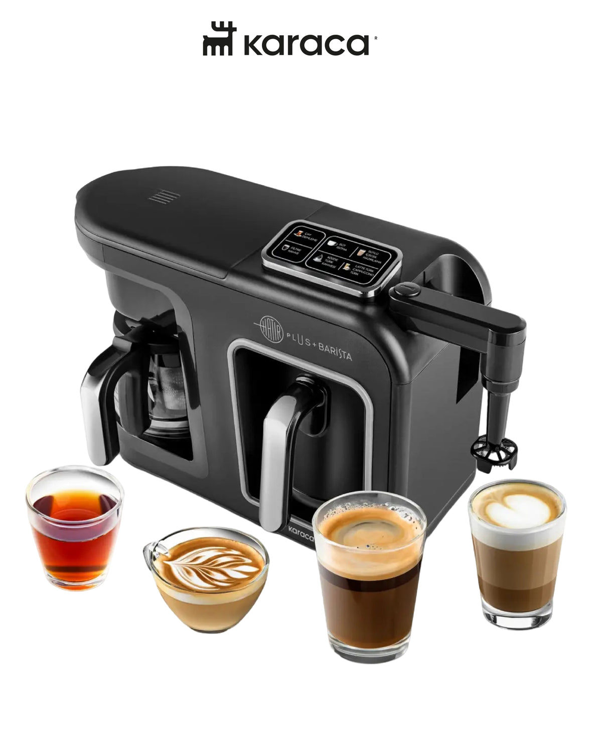 Karaca Hatır Plus Barista 6 in 1 Konuşan Kahve Makinesi Black Copper Ürün ana görseli