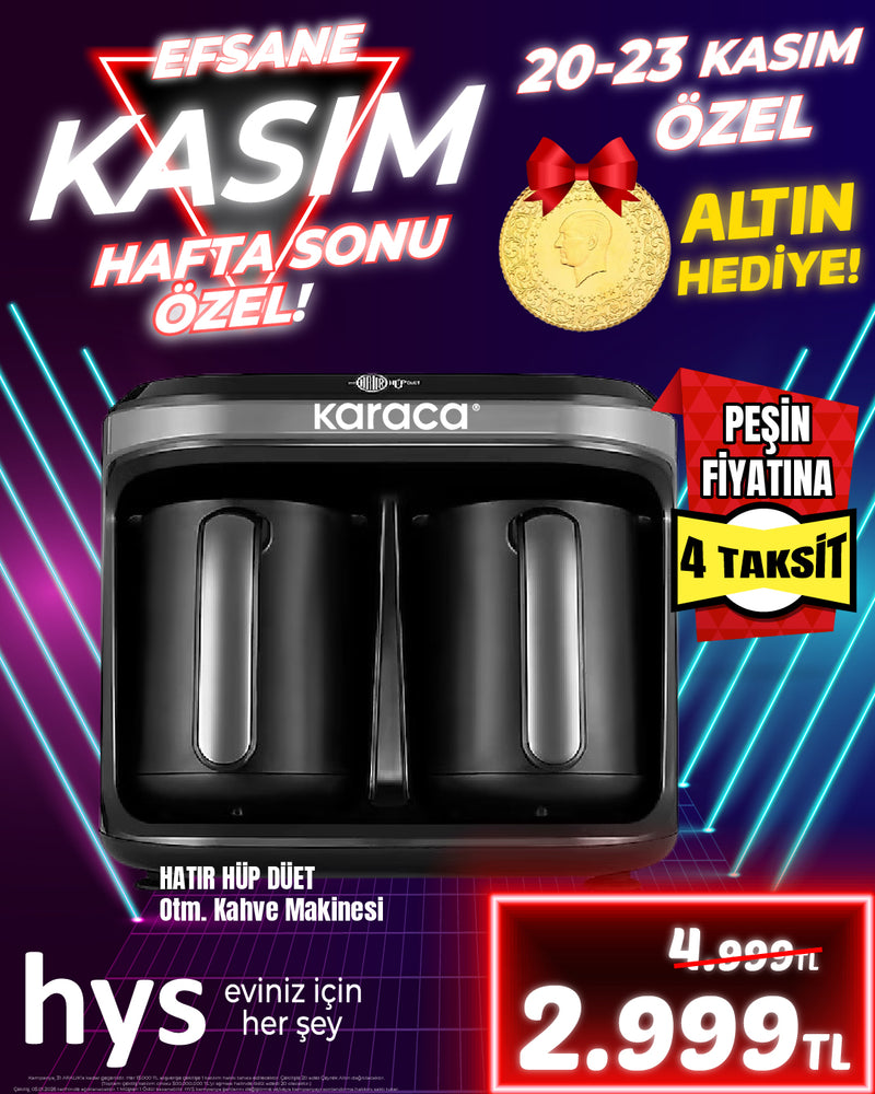 Karaca Hüp Düet Otomatik Kahve Makinesi