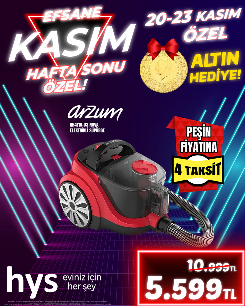 Arzum AR4110-03 NOVA Elektrikli Süpürge