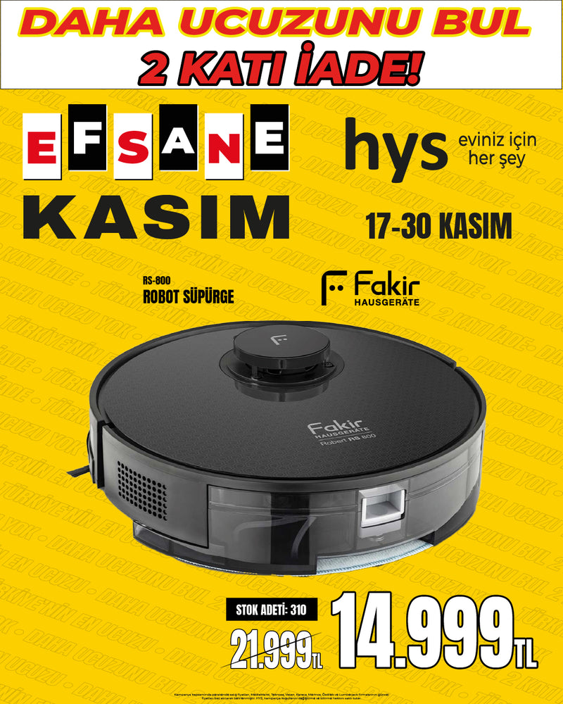 Fakir RS-800 Robot Süpürge