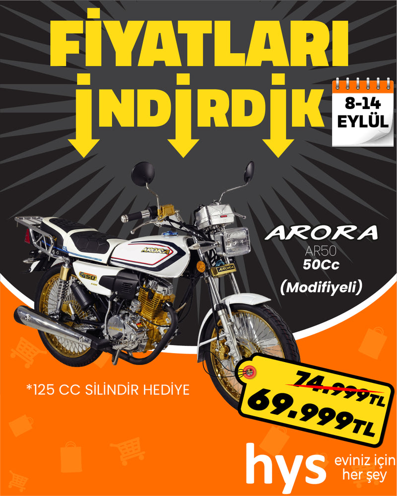 Arora 50 CC Modifiyeli Motosiklet