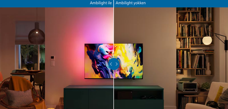 Philips 65PUS8548/62 65" 4K UHD Android Smart TV – Ambilight ile Evinizi Saran Görsel Deneyim