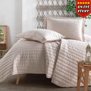 Çift Kişilik Yatak Örtüsü (Bej Tonlarında)