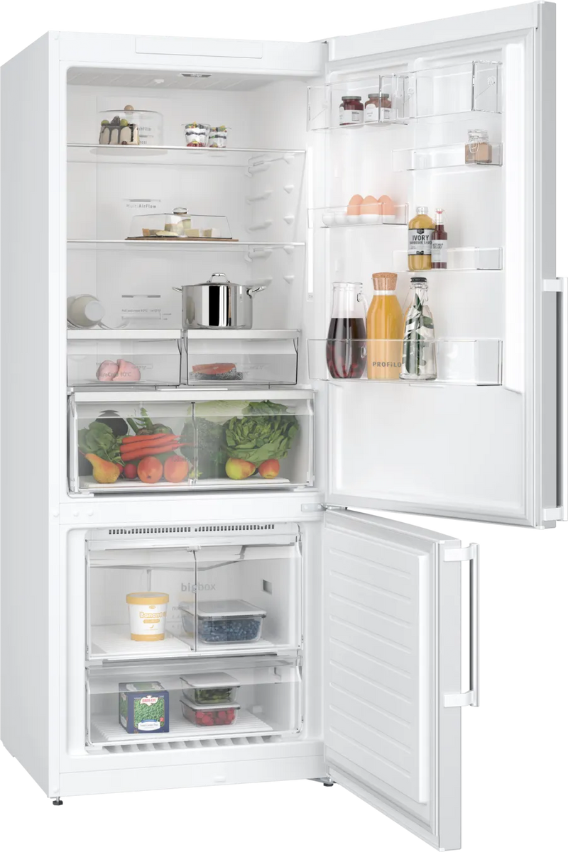 Profilo BD3076WECN XL Buzdolabı – 526 Litre, High-Gloss Beyaz