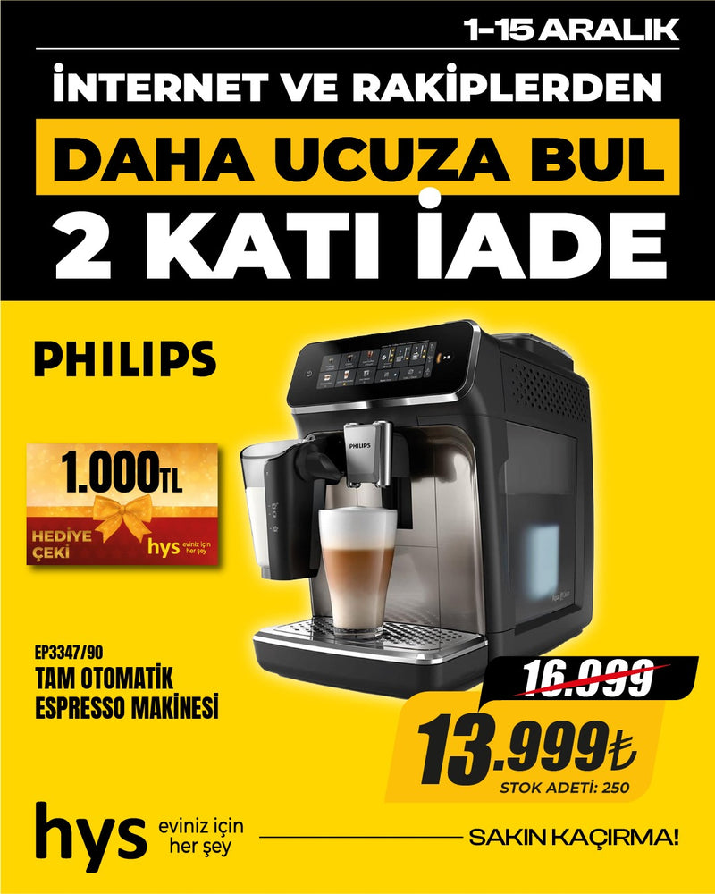 Phillips 3300 Serisi Tam Otomatik Espresso Makinesi EP3347