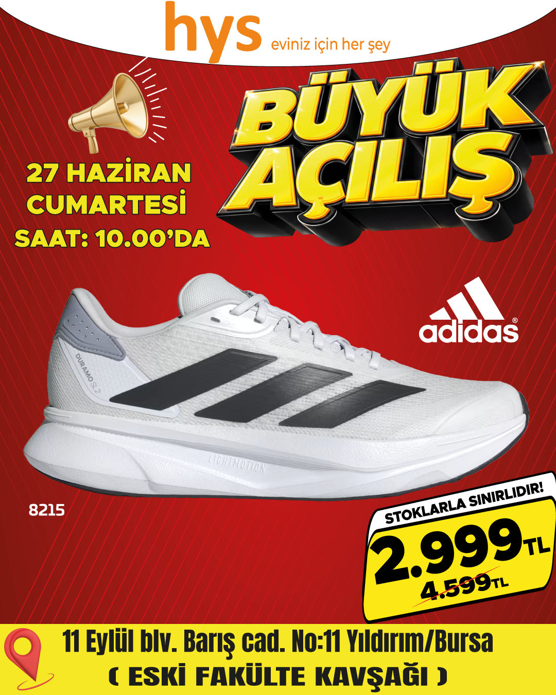Adidas Beyaz Spor Ayakkabı