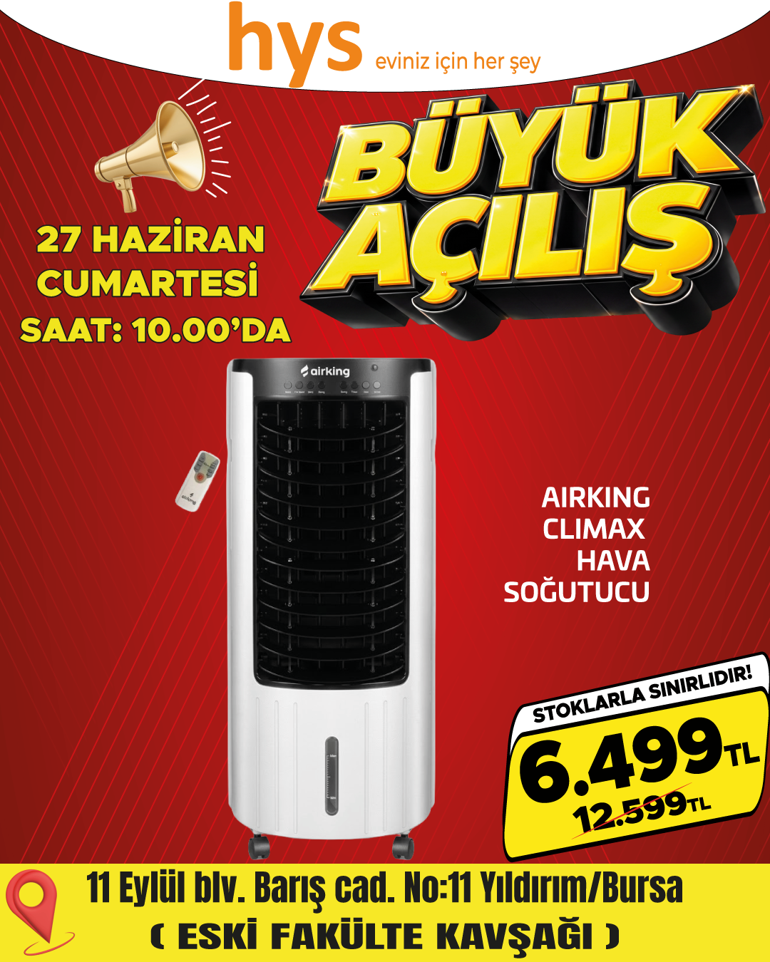 Airking Climax Hava Soğutucu Ürün ana görseli