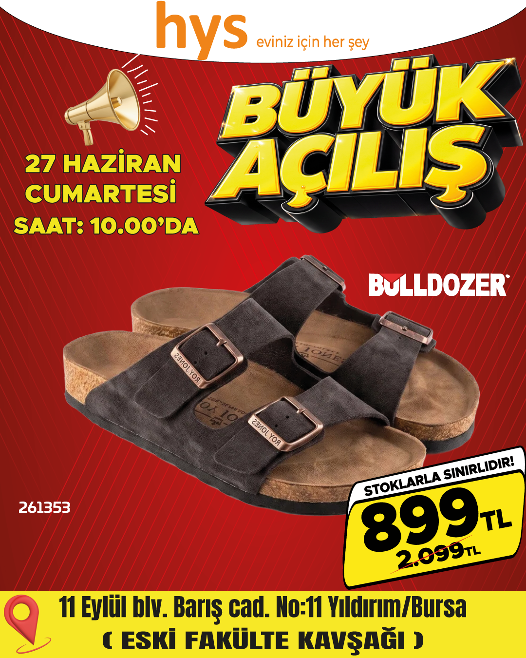 Bulldozer Terlik