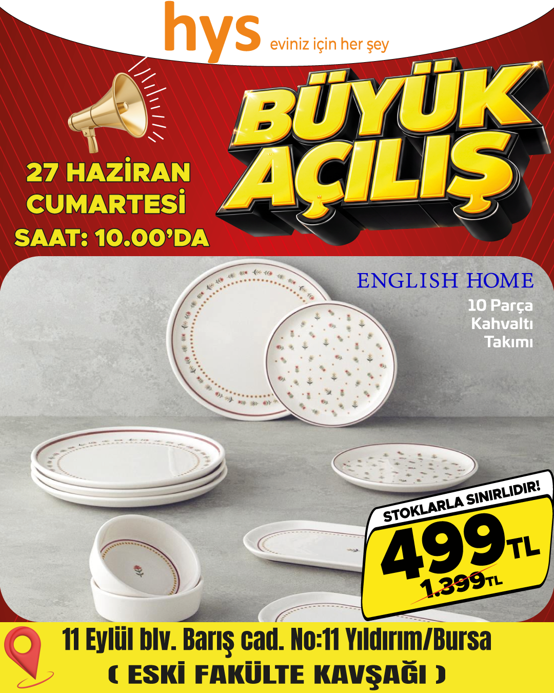 English Home 10 Parça Pasta Takımı