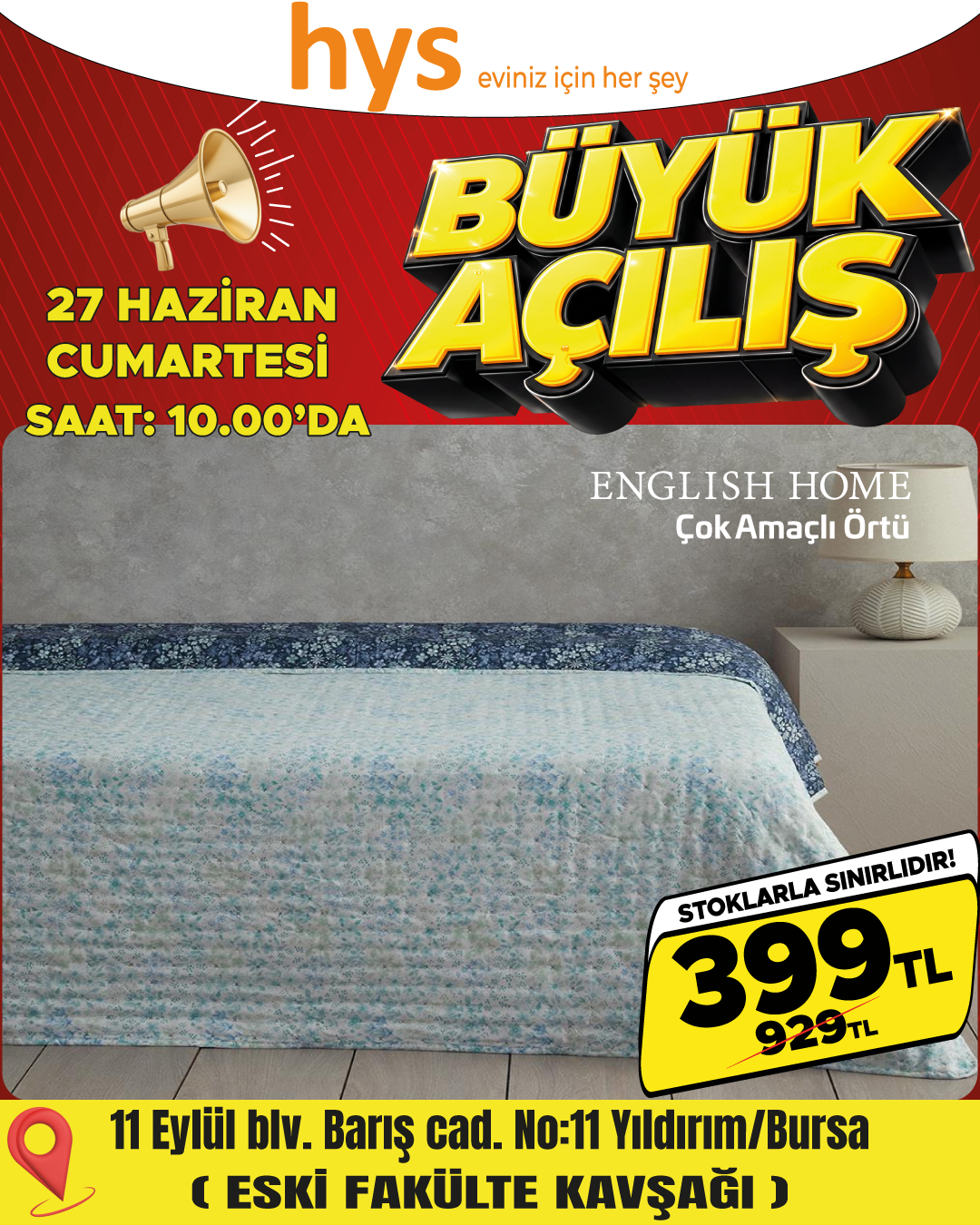 English Home Çok Amaçlı Örtü