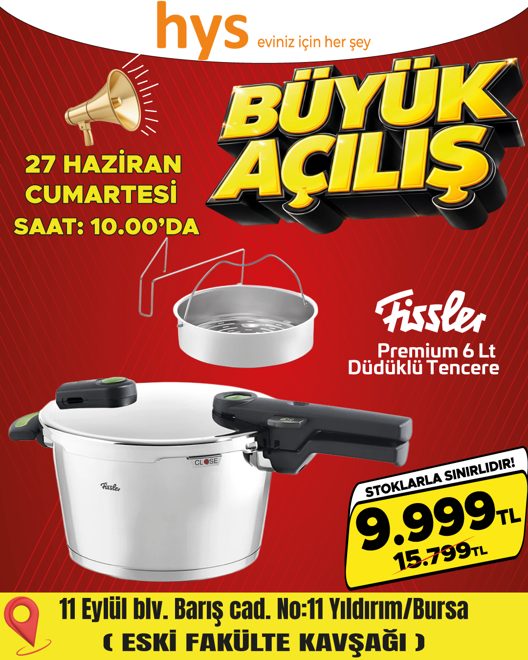 Fissler Premium 6 Lt Düdüklü Tencere