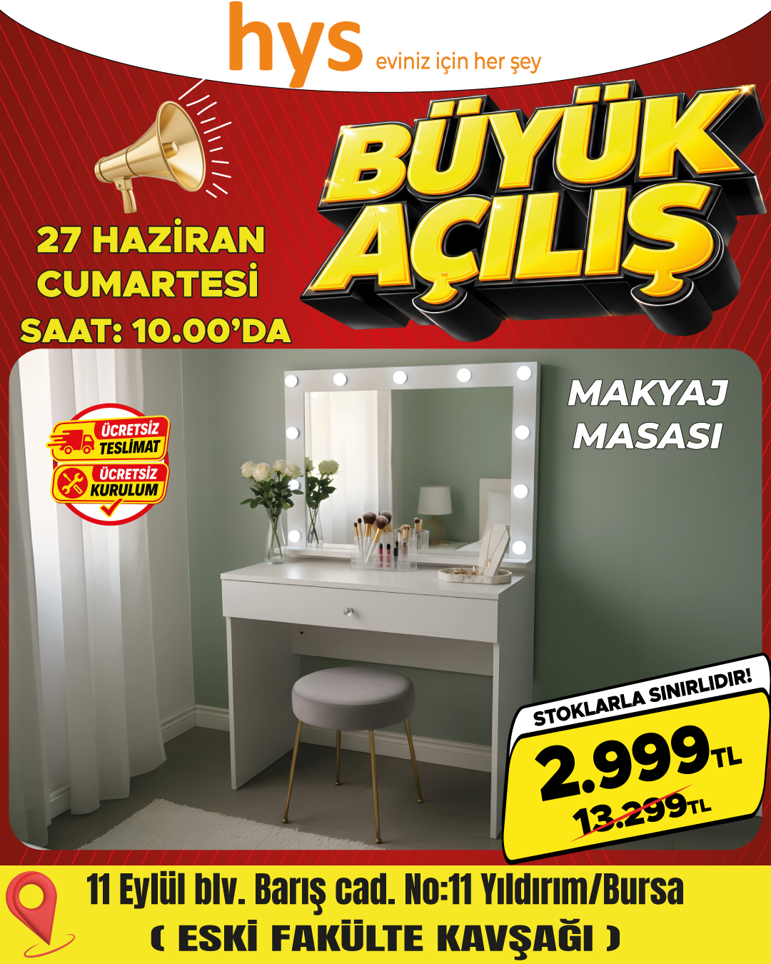 Makyaj Masası Ürün ana görseli