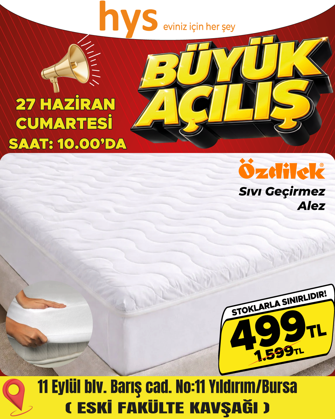 Özdilek Sıvı Geçirmez Alez Ürün ana görseli