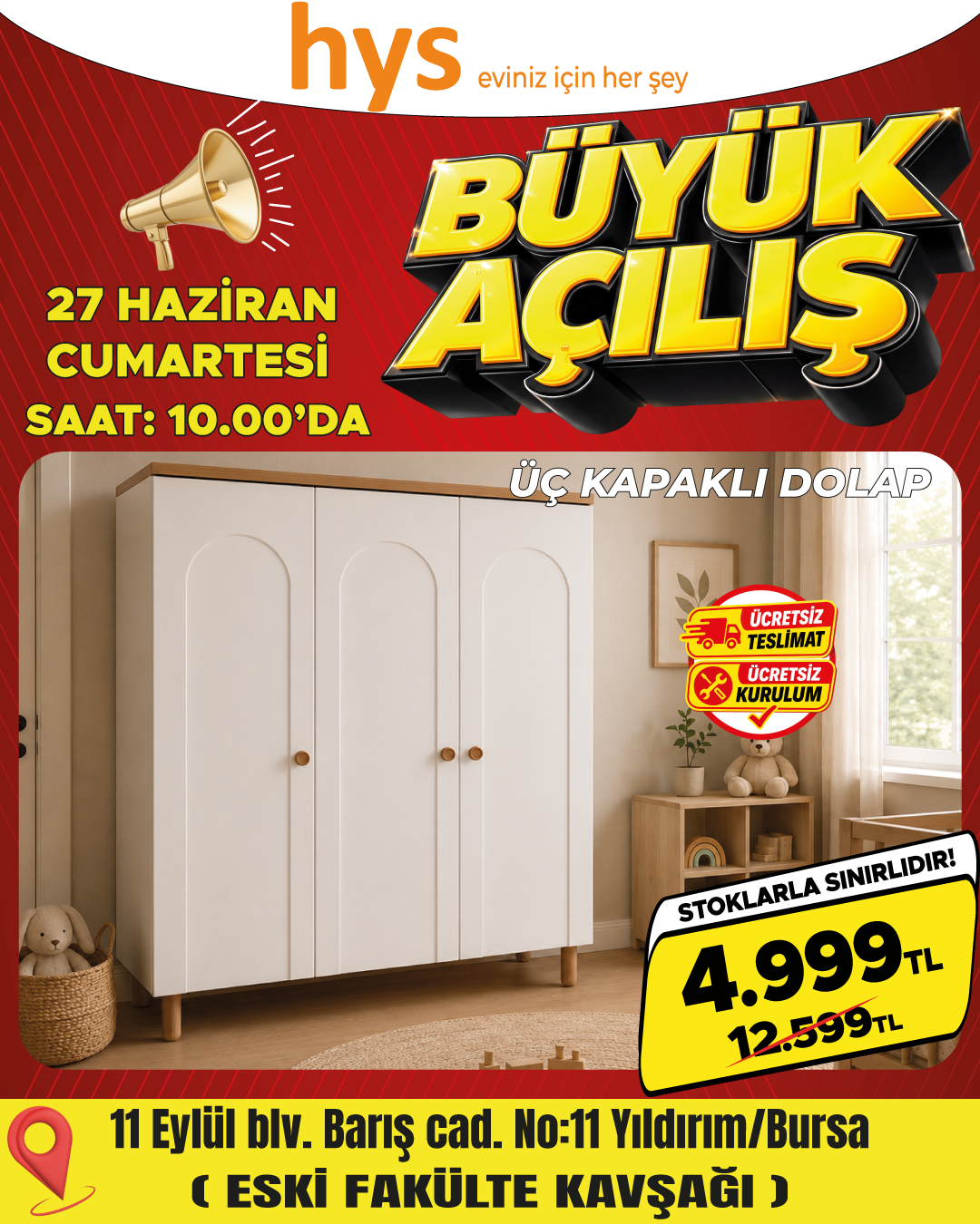 Üç Kapaklı Dolap 2