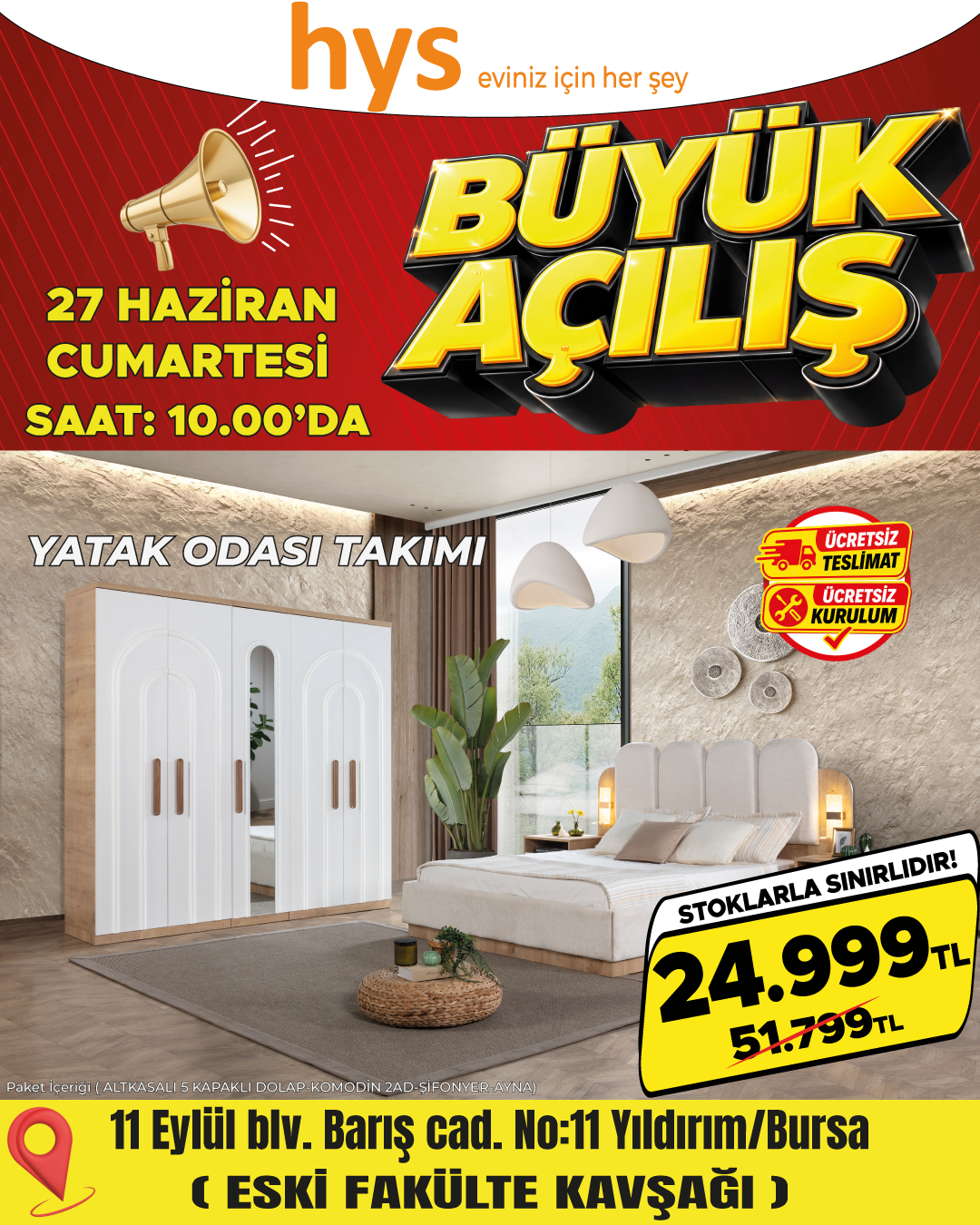 Yatak Odası Takımı Ürün ana görseli