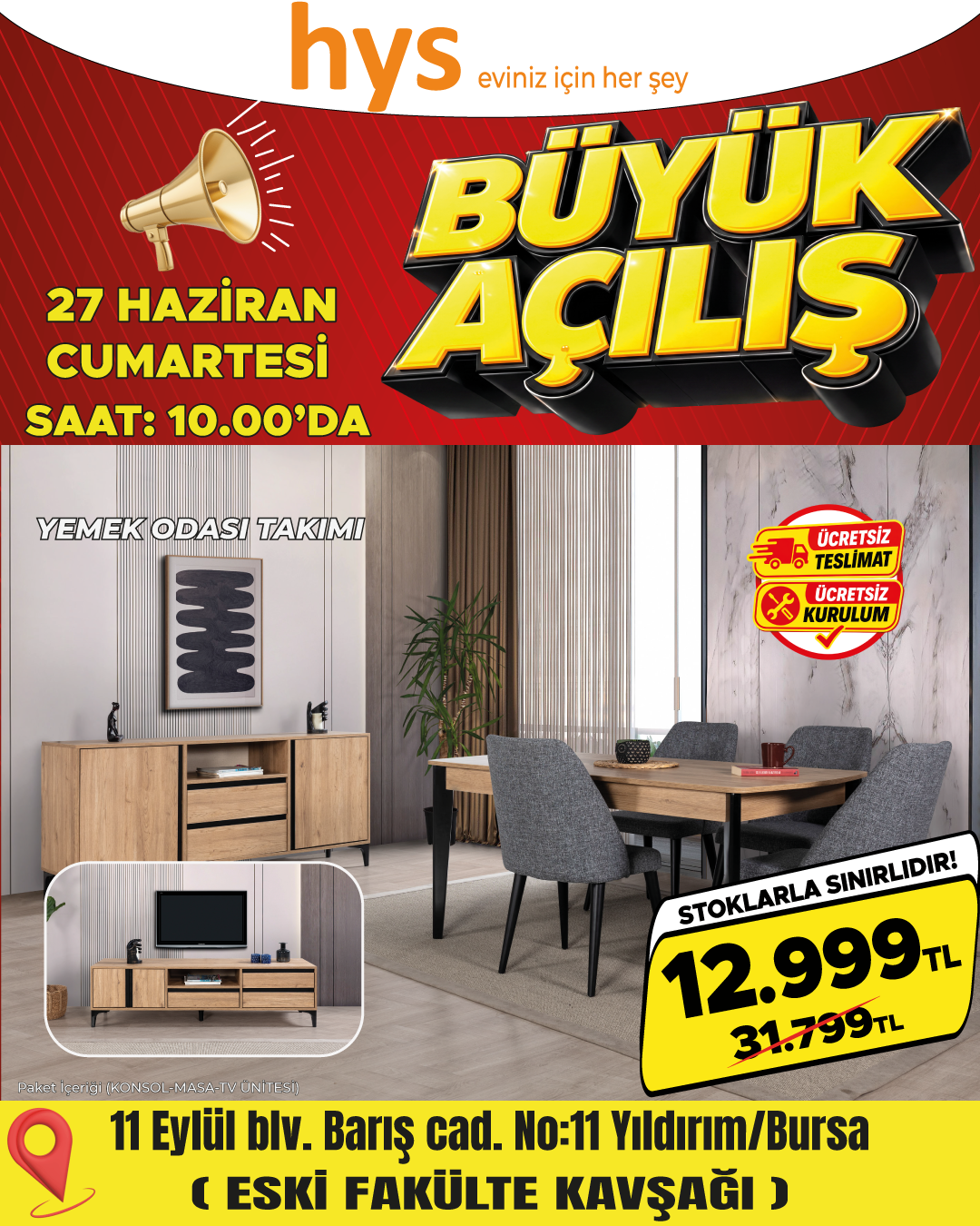 Yemek Odası Takımı Ürün ana görseli