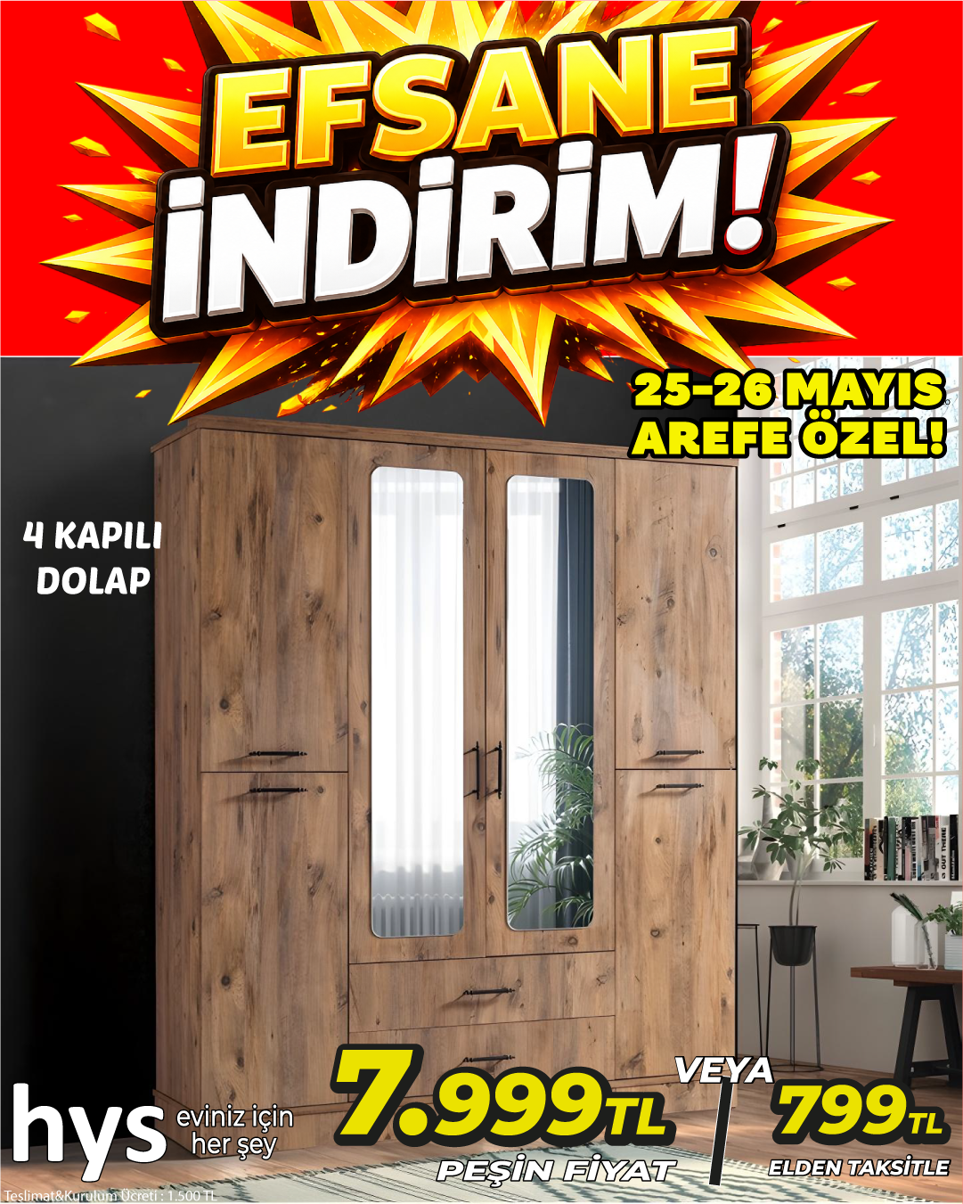 4 Kapılı Dolap