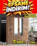 4 Kapılı Dolap