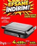 Arzum AR2001 Tostçu Delux Tost Makinesi