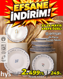 Emsan 24 Parça Yemek Takımı