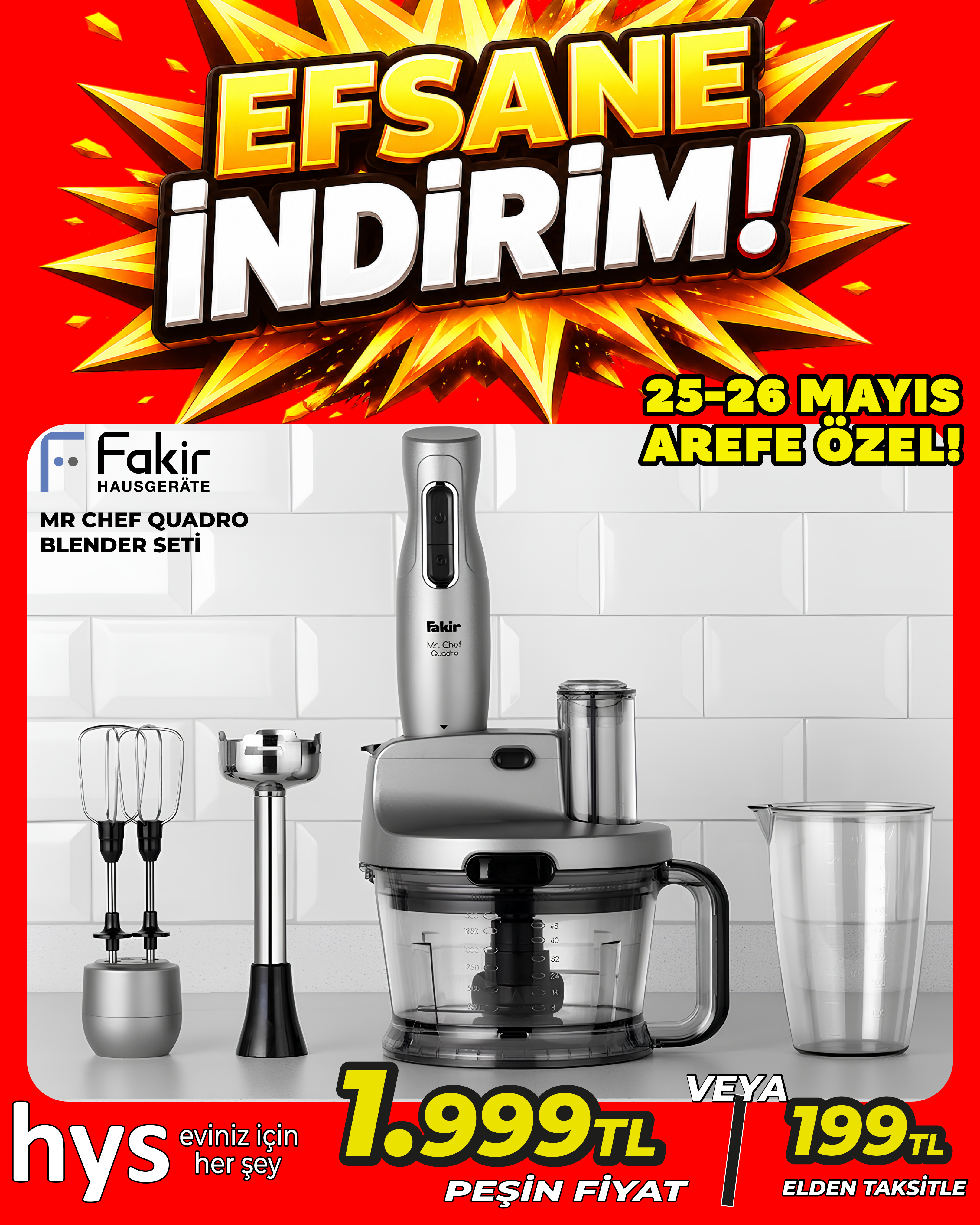 Fakir Mr Chef Quadro Blender Seti Ürün ana görseli