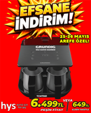 Grundig İkili Kahve Makinesi TCM7061
