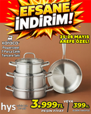 Karaca Powersteel 7 Parça Çelik Tencere Seti
