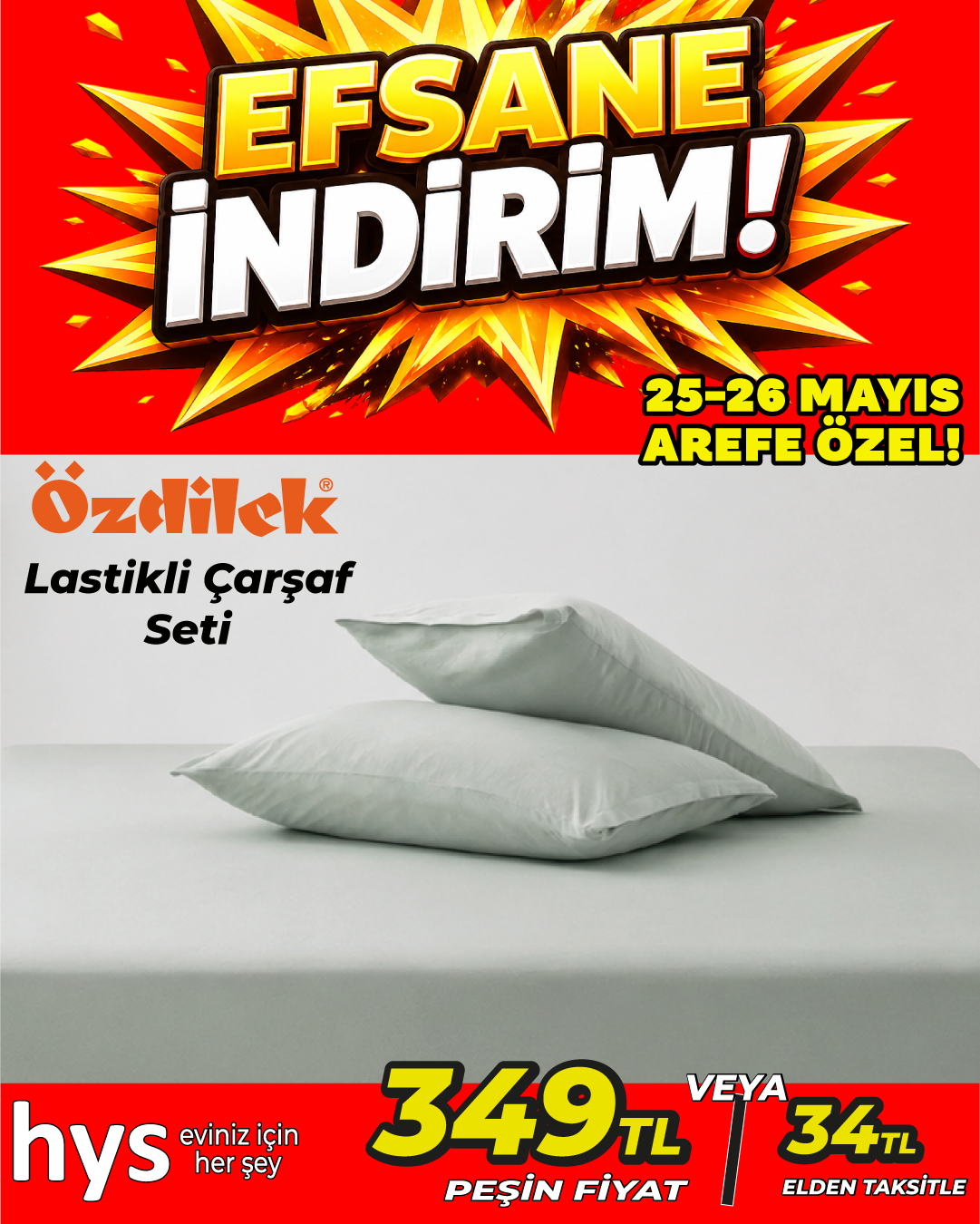 Özdilek Lastikli Çarşaf Seti