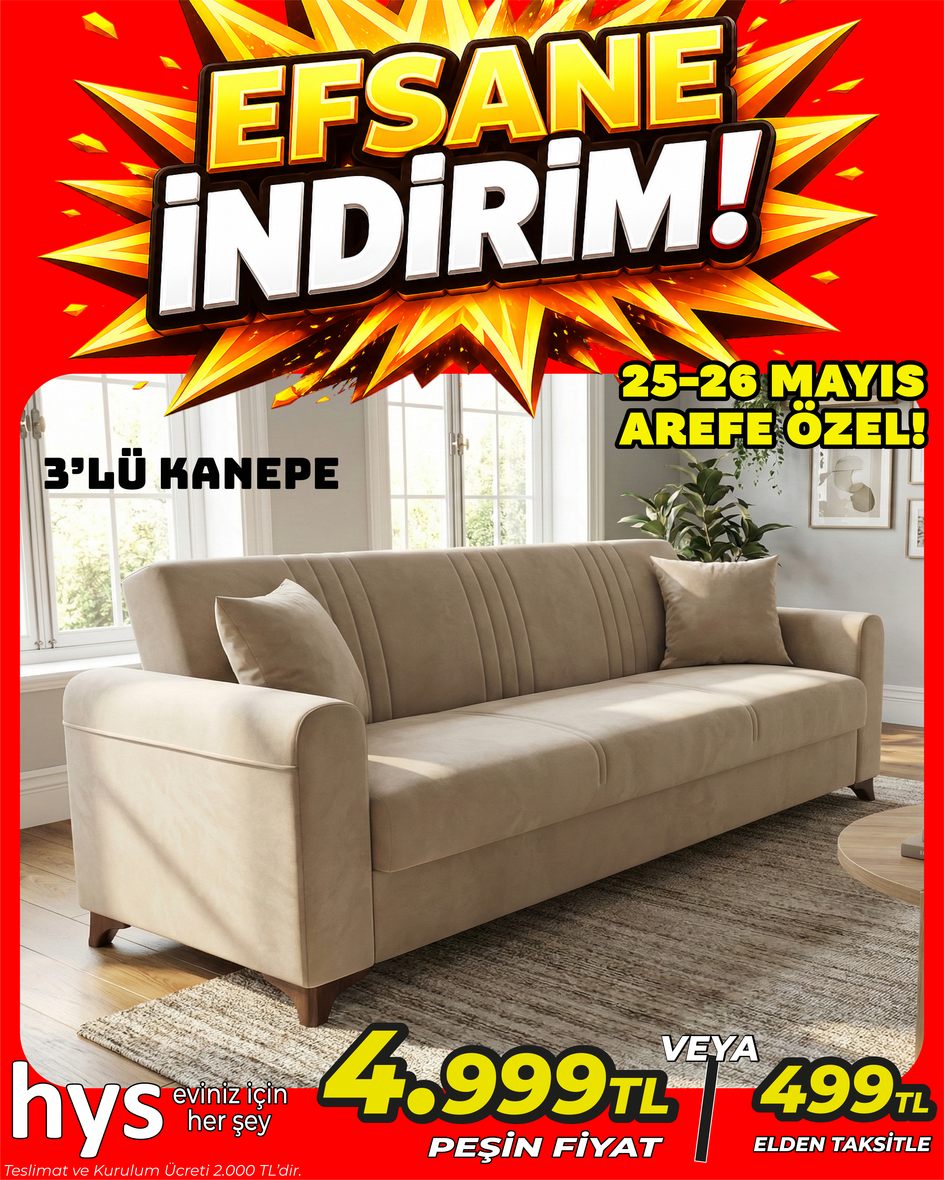 3'lü Kanepe