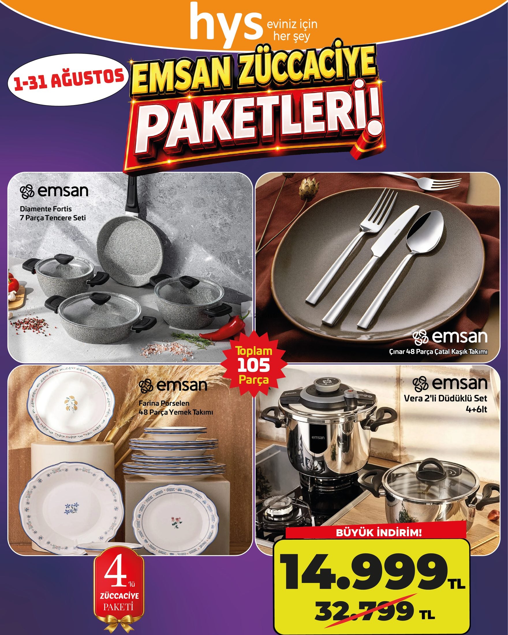 Emsan Züccaciye Paketi Ürün ana görseli