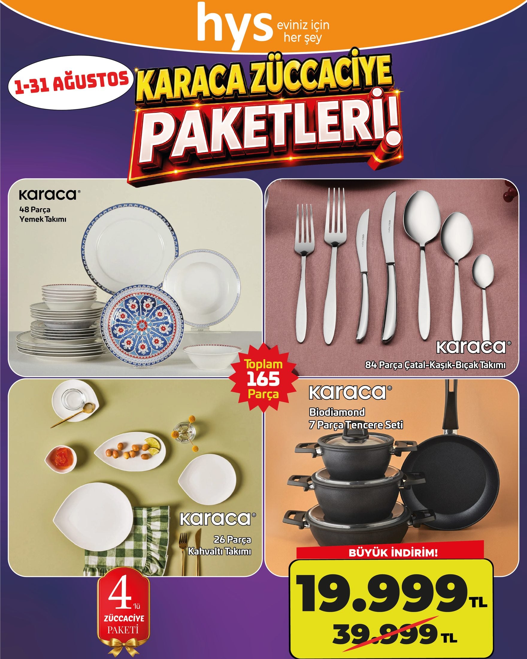 Karaca Züccaciye Paketi Ürün ana görseli
