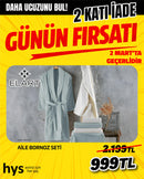 Elart Aile Havlu Bornoz Seti