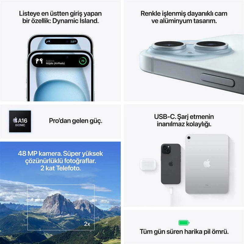 iPhone 15 128 GB Akıllı Cep Telefonu
