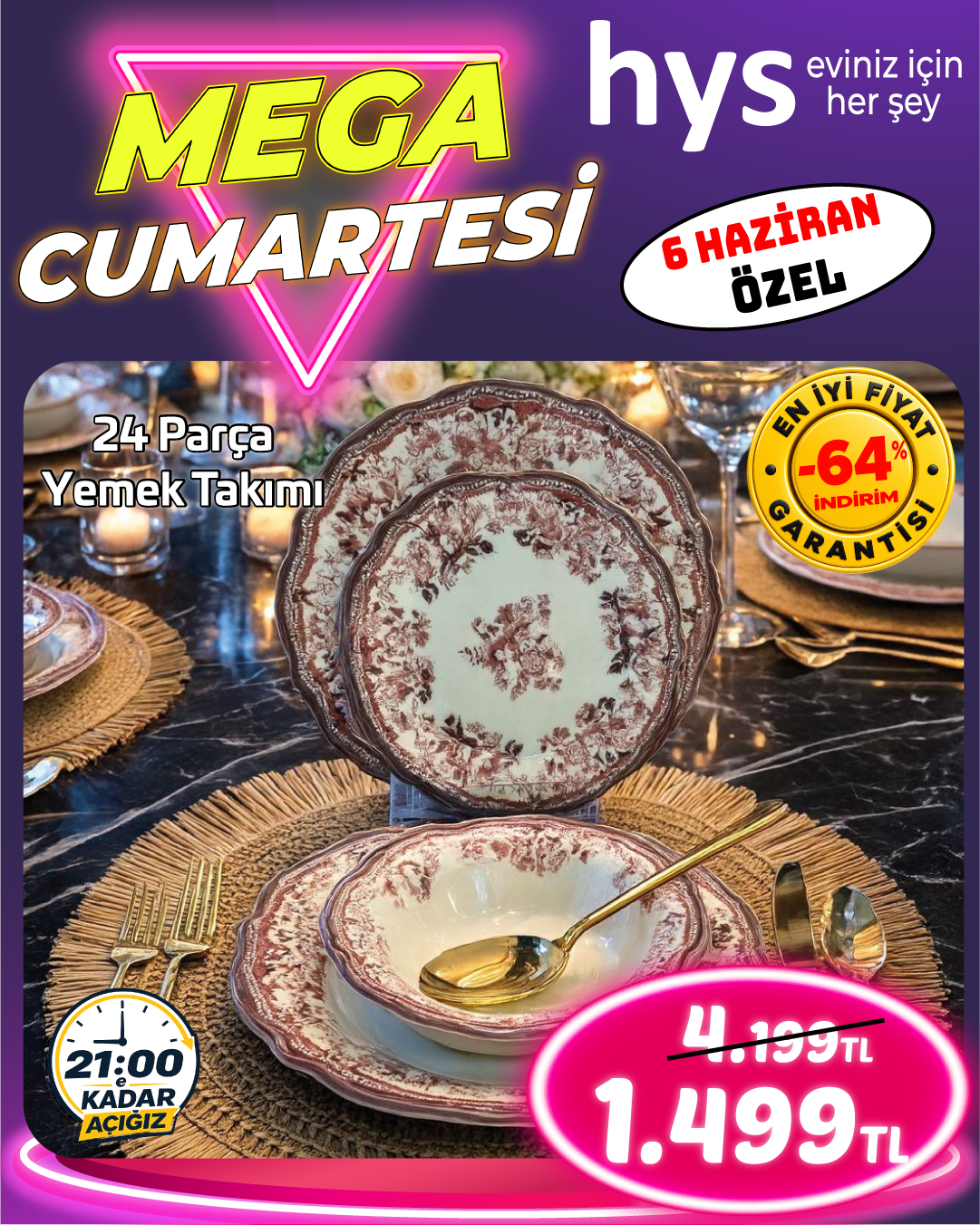 24 Parça Yemek Takımı Ürün ana görseli