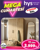 3 Kapılı Dolap
