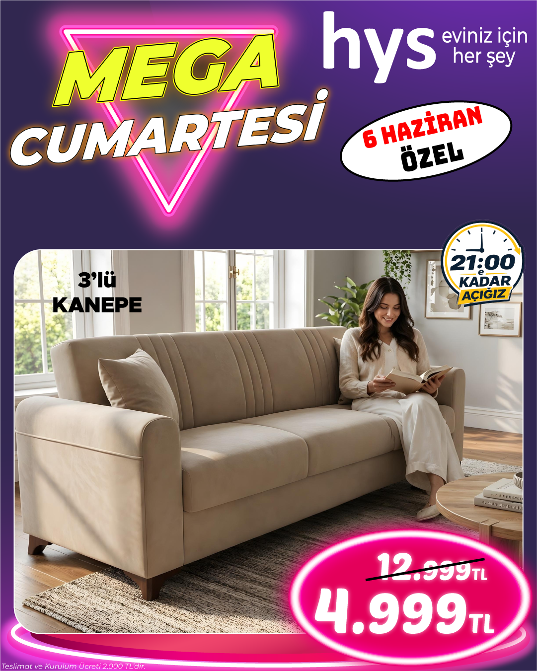 3Lu Kanepe Ürün ana görseli