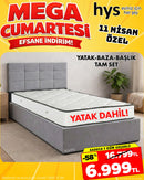 90x190 Yatak Baza Başlık Tam Set ürün görseli