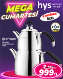 Emsan Mina Mini Çaydanlık Takımı Siyah