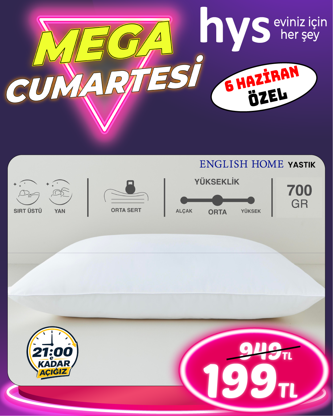English Home Yastık 700 Gr Ürün ana görseli