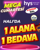 Halıda 1 Alana 1 Bedava