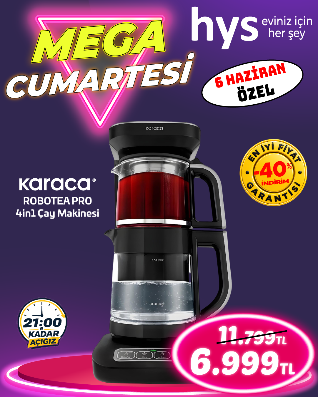 Karaca Robotea Pro 4in1 Cay Makinesi Ürün ana görseli
