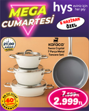 Karaca Swiss Crystal 7 Parça Metal Tencere Seti