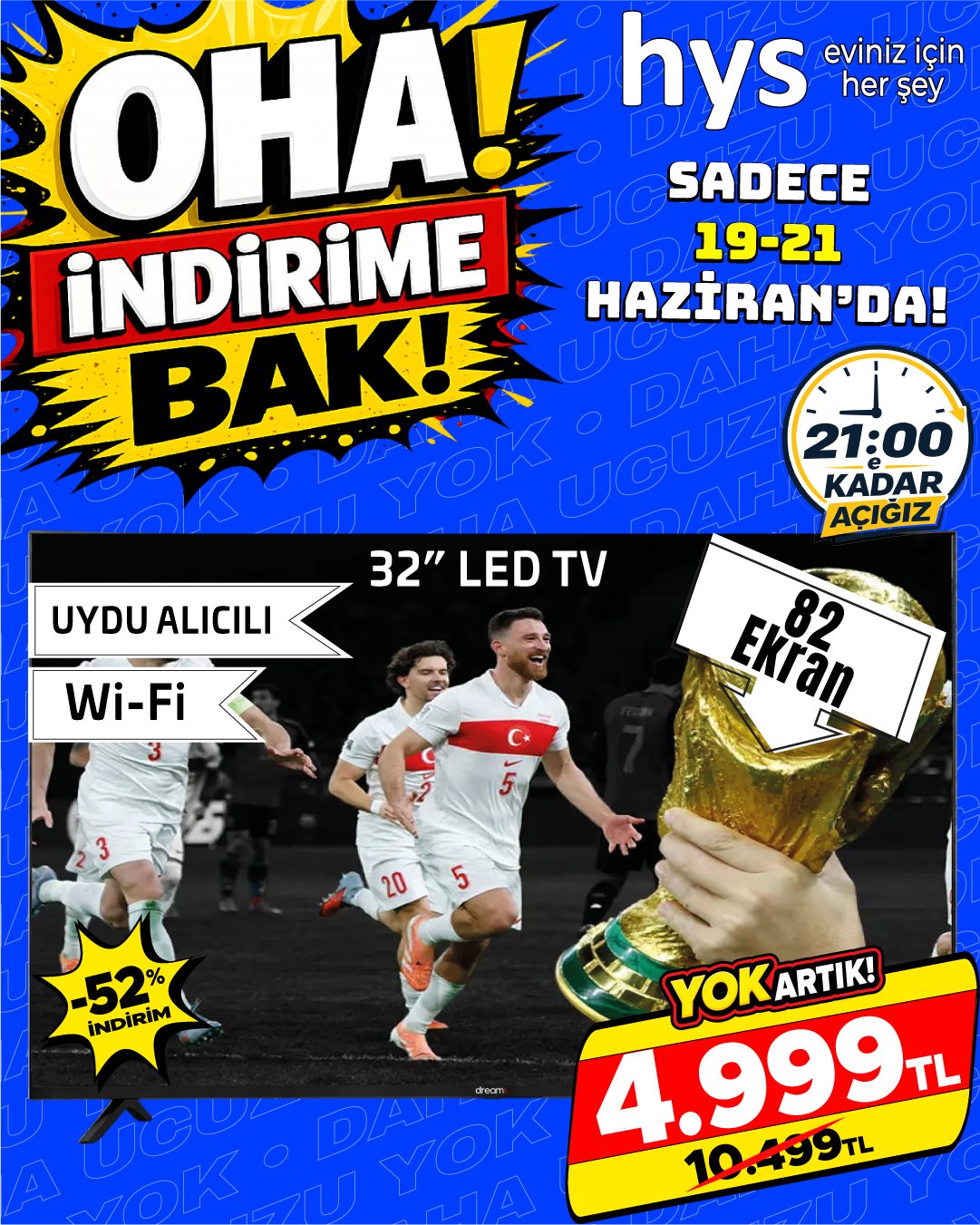 32 İnç LED TV Uydu Alıcılı Wi-Fi Ürün ana görseli