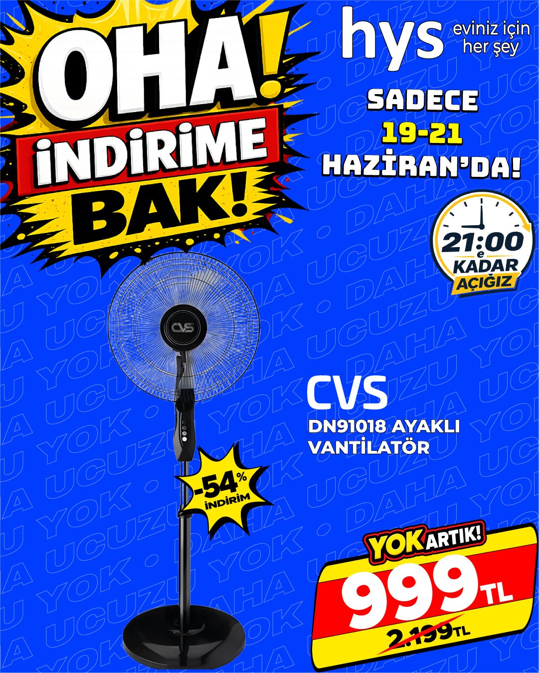 CVS DN91018 Ayaklı Vantilatör