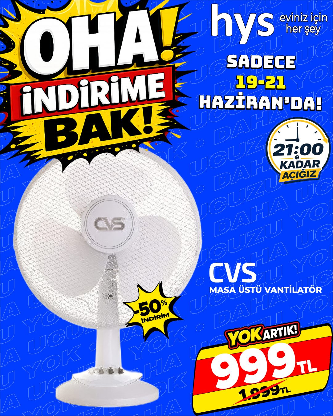 CVS Masa Üstü Vantilatör Ürün ana görseli