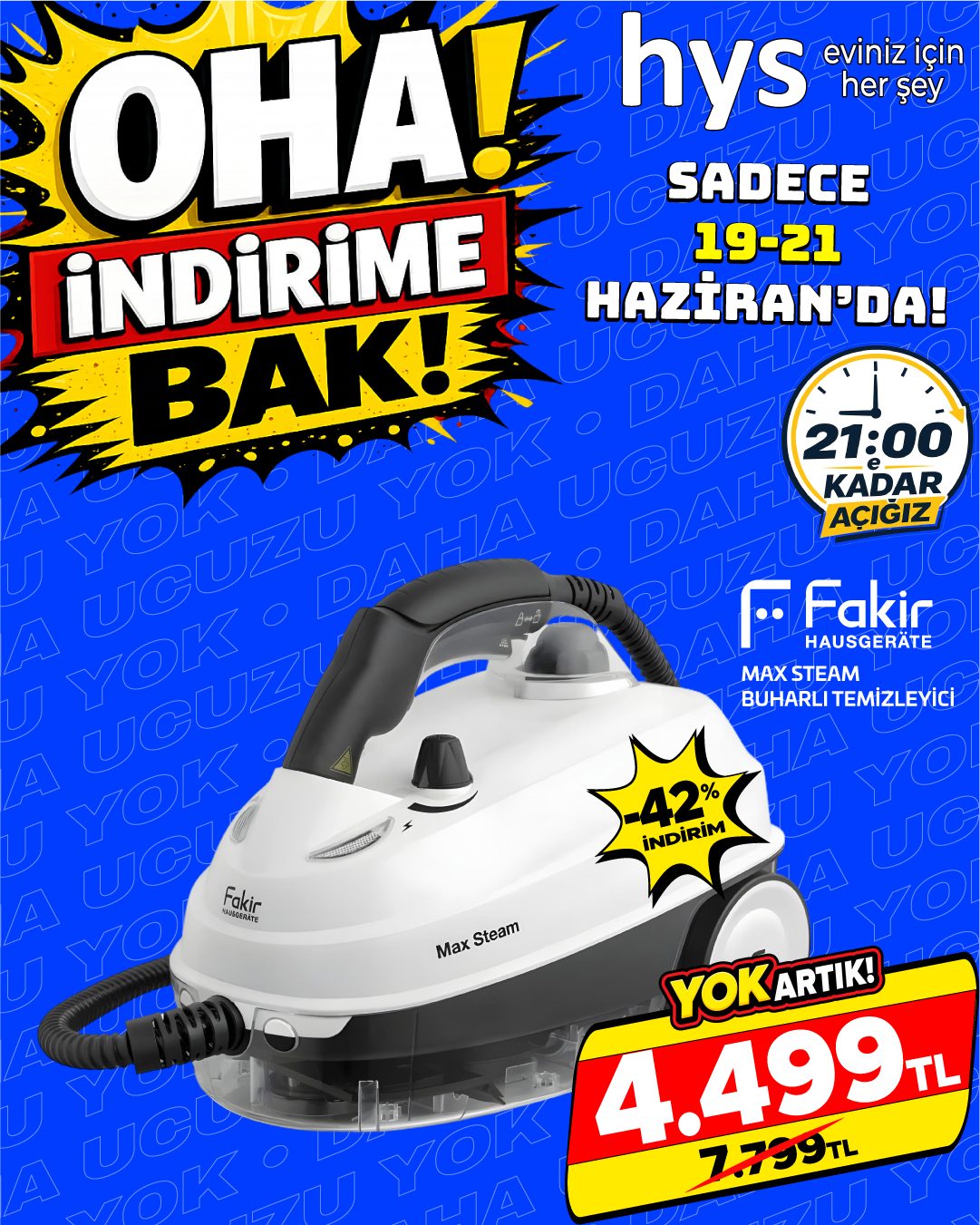 Fakir Max Steam Buharlı Temizleyici
