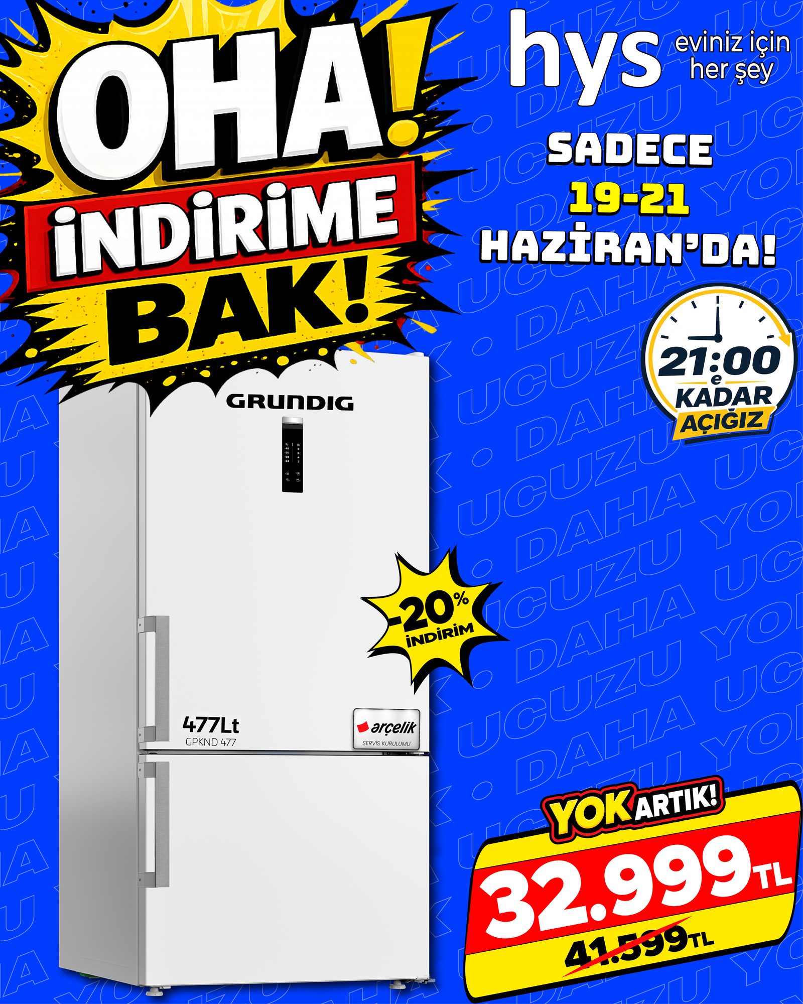 Grundig GPKND 477 Buzdolabı